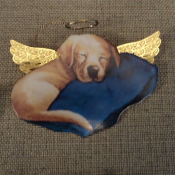 porcelain angel puppy ornaments~ lot of 3 - Picture 3 of 7